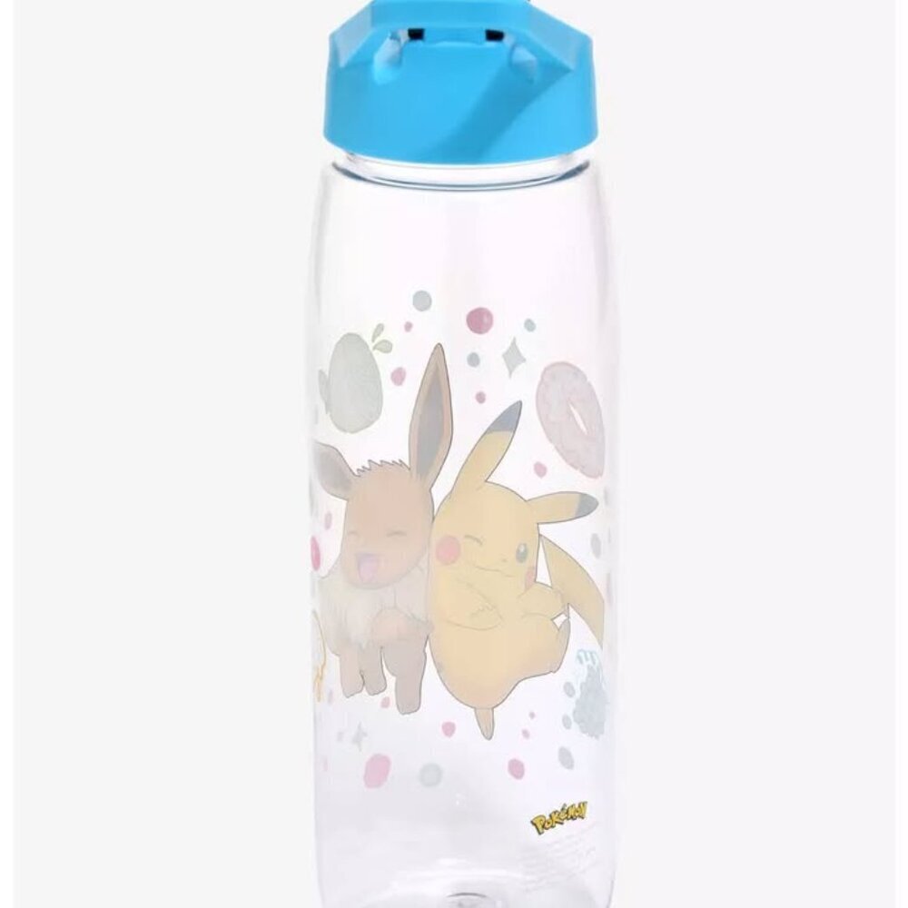 Pokémon Pikachu and Eevee Sweets Time 28oz Water Bottle with Screw Top & Spout - Picture 2 of 7